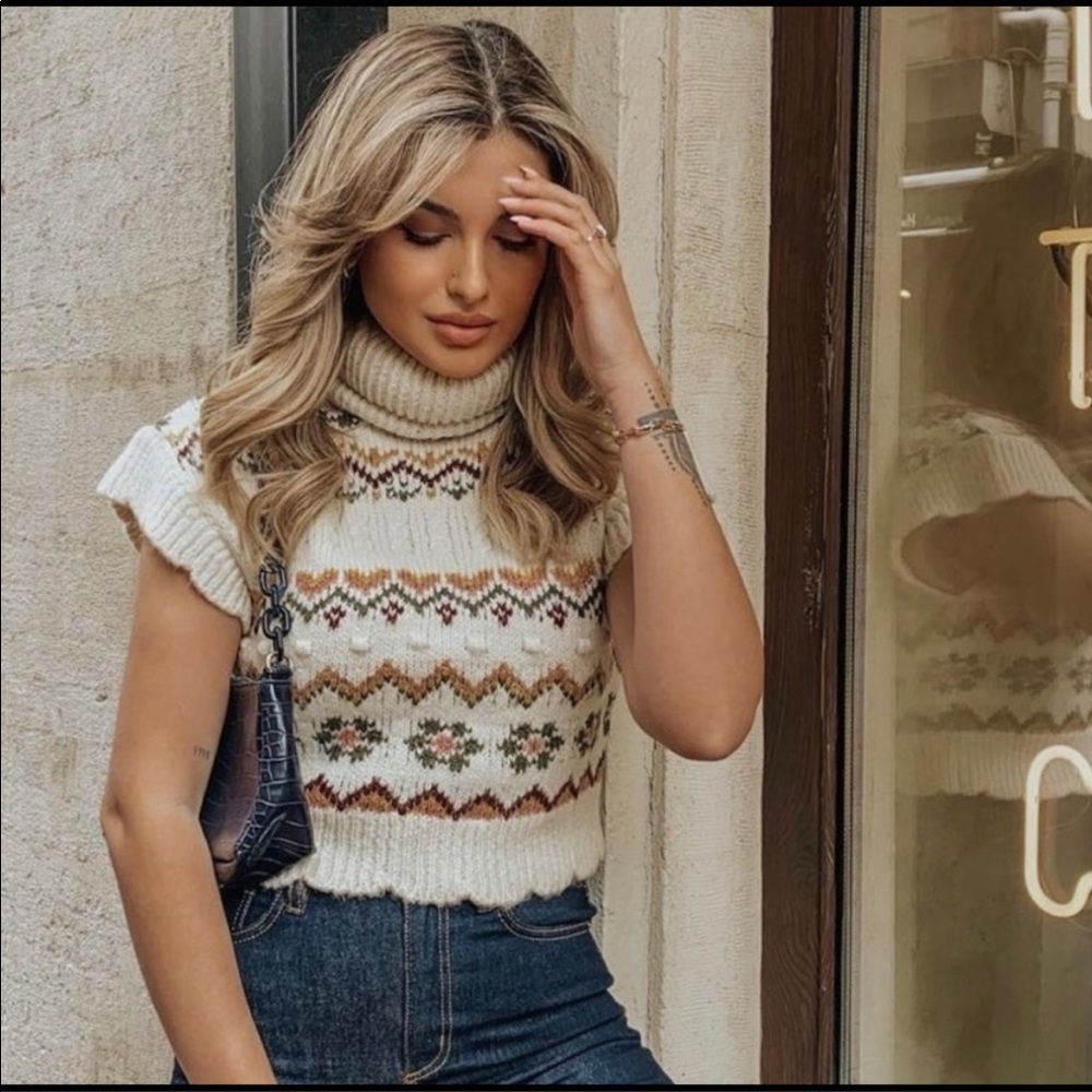 Zara Jaquard Sweater